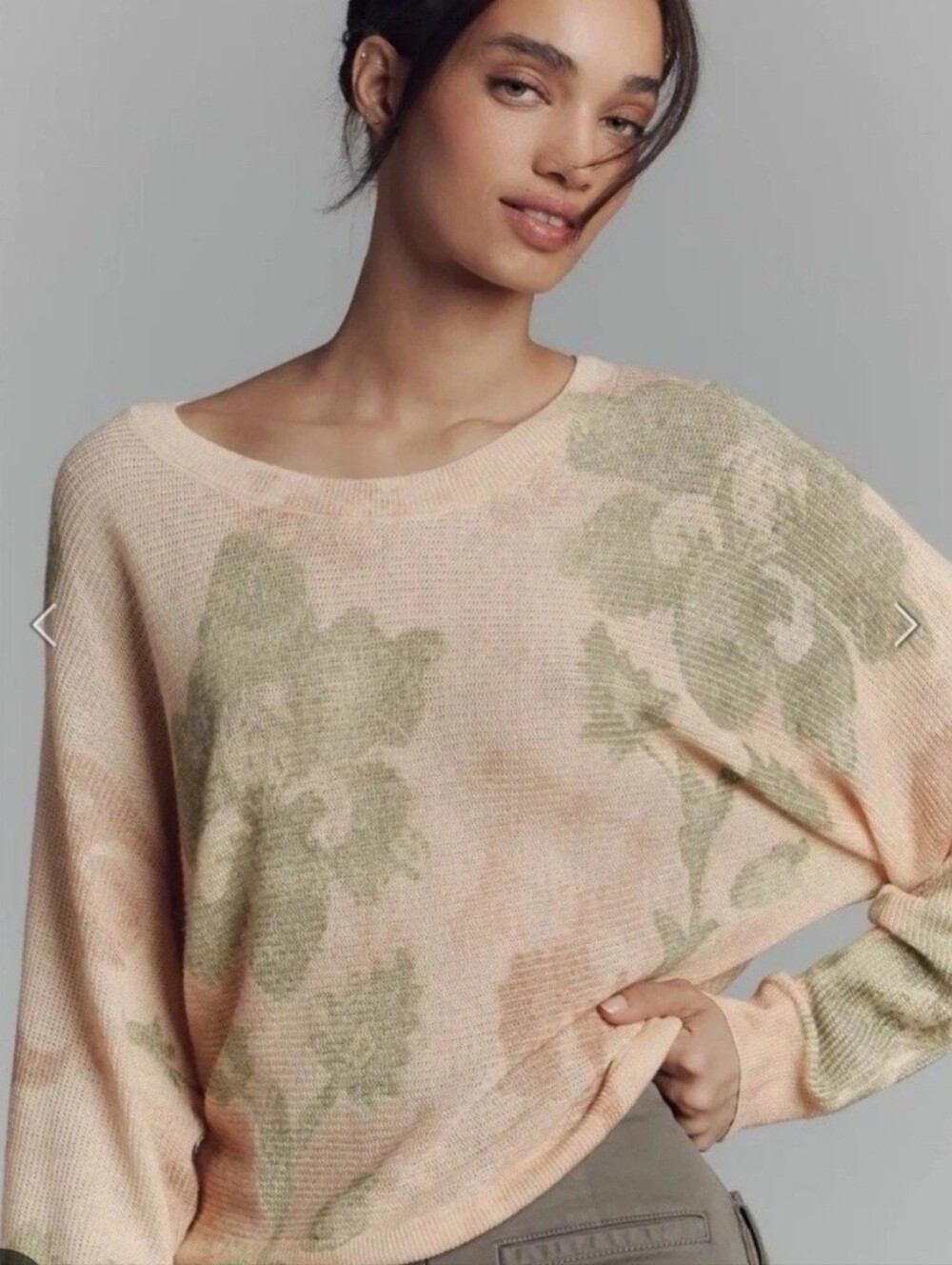 Anthropologie Linen Viscose Blend Lightweight Women’s Sweater